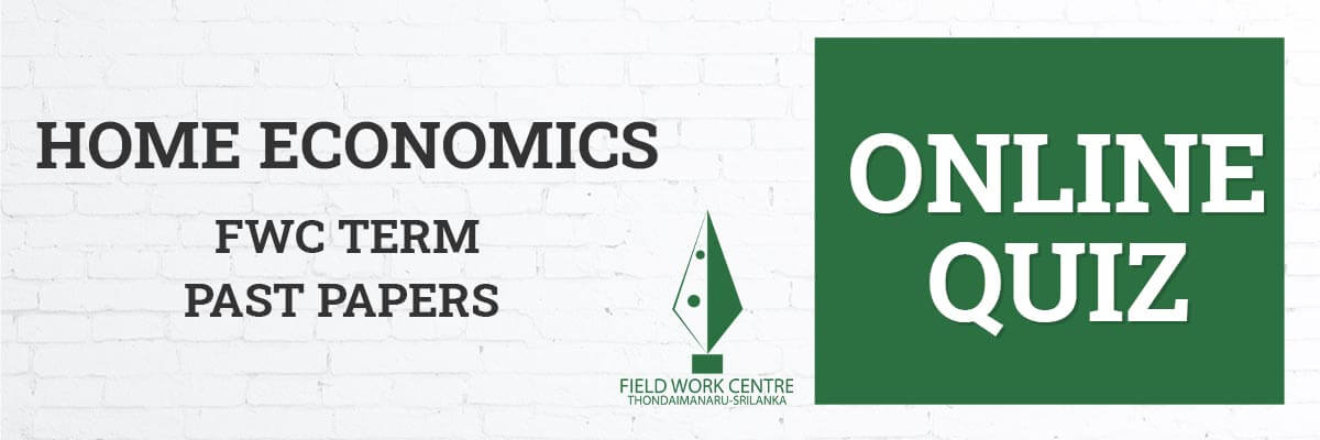 Home Economics - Field Work Center - Term Exam Paper